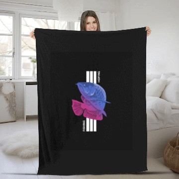 Discover Fishing / Hoping Fleece Blankets