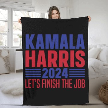 Discover Kamala Harris 2024 for President Vote Tim Walz Fleece Blankets