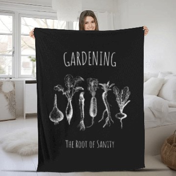 Discover Gardening, the Root of Sanity: Whimsical Root Vege Fleece Blankets