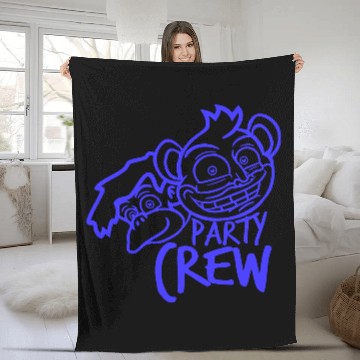 Discover Monkey Chimpanzee Party Animals Crew Team Friends Fleece Blankets