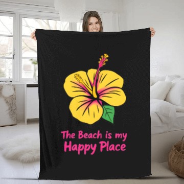 Discover Hibiscus Harmony Fleece Blankets