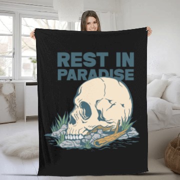 Discover Rest in Paradise Fleece Blankets