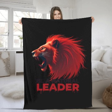 Discover be a natural leader Fleece Blankets