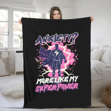 Discover Depression Awareness Anxiety Like My Power Fleece Blankets