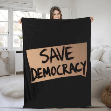 Discover Save Democracy Fleece Blankets
