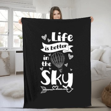 Discover Hot Air Balloon Company Driving Sport Fleece Blankets