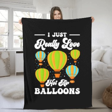Discover Hot Air Balloon Company Driving Adventure Fleece Blankets