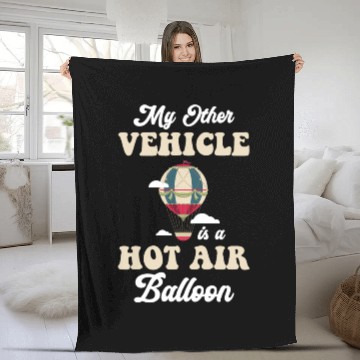 Discover Balloon Flying Fun Adventure Fleece Blankets