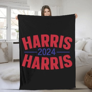 Discover Kamala Harris 2024 for President Vote Tim Walz Fleece Blankets