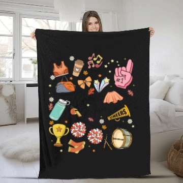 Discover Cheer Mom Fleece Blankets