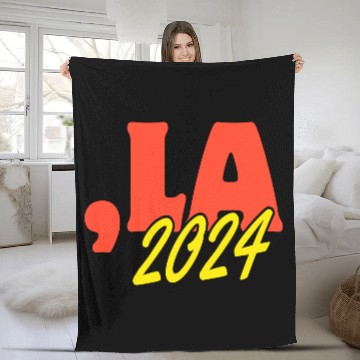 Discover kamala harris 2024 president comma la funny Fleece Blankets