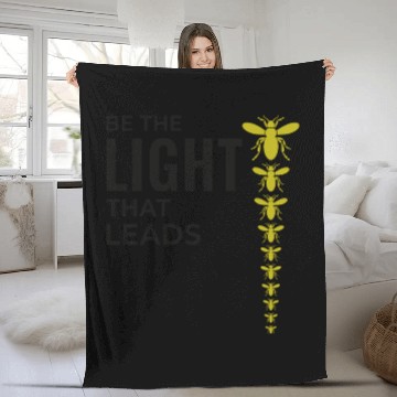 Discover Fireflies Firefly Lightning Bug Insect Collector Fleece Blankets