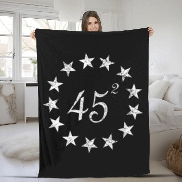 Discover 45 Squared Trump Betsy Ross Flag Second Term Fleece Blankets