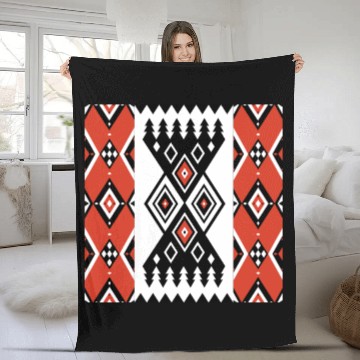 Discover Traditional Geometric Design SADO Fleece Blankets