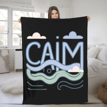 Discover Calm: Peaceful and Minimalist Design Fleece Blankets