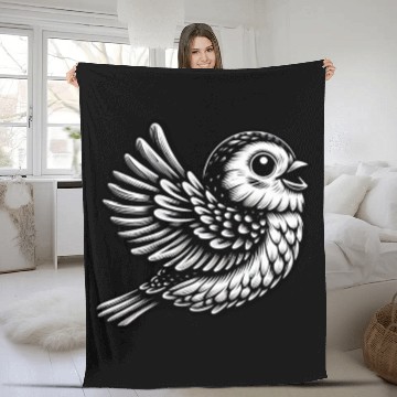 Discover Majestic Freedom Sparrow Fleece Blankets
