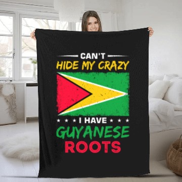 Discover Guyana Pride Guyanese Roots Georgetown Love Fleece Blankets