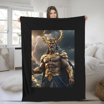 Discover Zeus Jupiter Roman Greek God Fleece Blankets