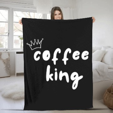 Discover Coffee King Fleece Blankets