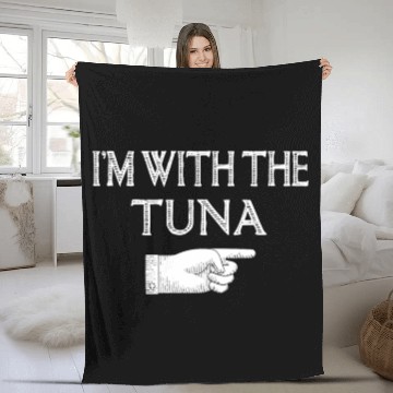 Discover I'm With The Tuna Matching Halloween Costume Party Fleece Blankets