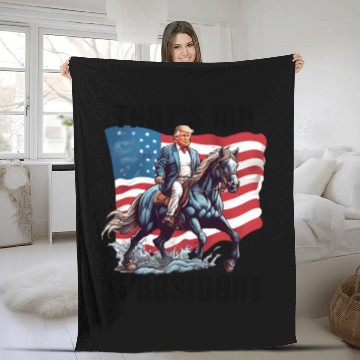 Discover donal trump Fleece Blankets