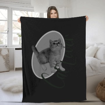 Discover Adorable Cat Lover Design Fleece Blankets