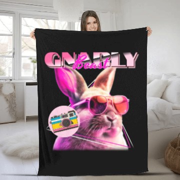 Discover Hilarious "Gnarly Beast" – Cheers to Comedy Fleece Blankets