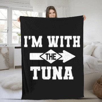 Discover I'm With The Tuna Matching Halloween Costume Party Fleece Blankets