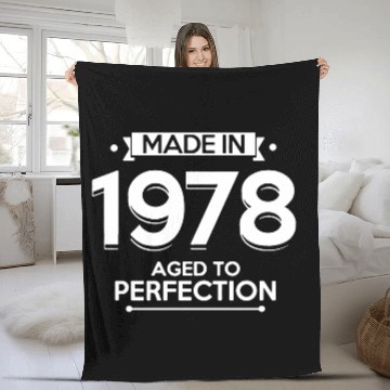 Discover 1978 age of Perfection Fleece Blankets