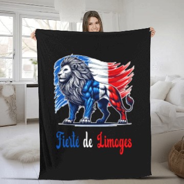 Discover The pride of Lille flag design Fleece Blankets