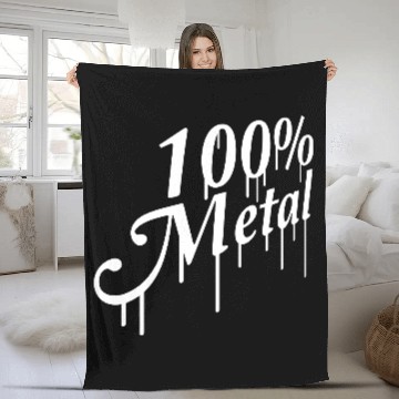 Discover 100 % Percent Metal Music Fun Graffiti Drops Stamp Fleece Blankets