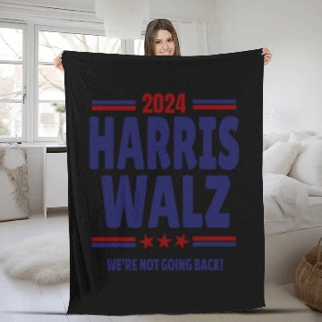 Discover Kamala Harris TIM WALZ 2024 Fleece Blankets