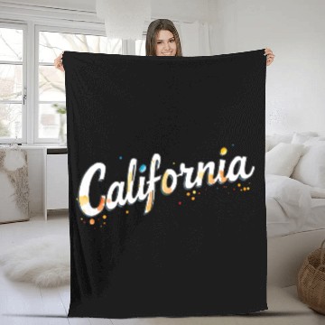 Discover California Golden State gift Fleece Blankets