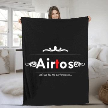 Discover AT logotext with Red T and white DESIGN Fleece Blankets