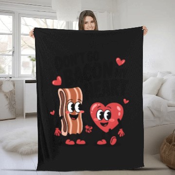 Discover Don't Go Bacon My Heart Fleece Blankets