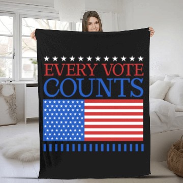 Discover Every Vote Counts - Election Fleece Blankets