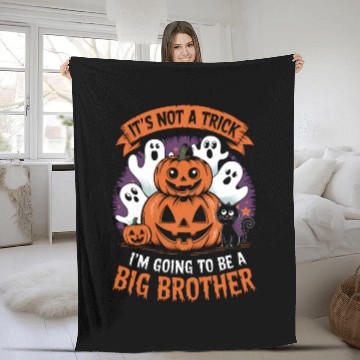 Discover It’s Not a Trick Big Brother Reveal with Halloween Fleece Blankets