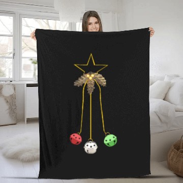 Discover Jingle Bells Star Wreath Fleece Blankets