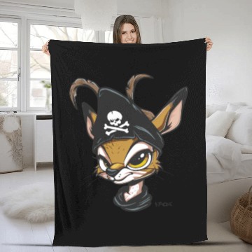Discover Gazelle Pirate Fleece Blankets