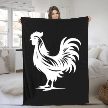 Discover Cute Cock Pedigree Cock Large Plumage Fleece Blankets