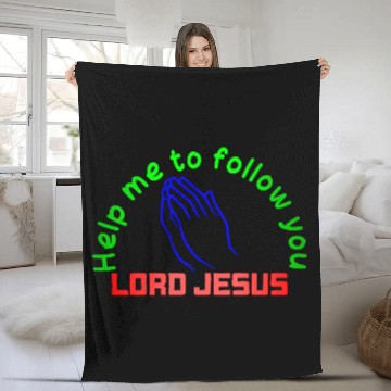 Discover HELP ME TO FOLLOW YOU LORD JESUS Fleece Blankets