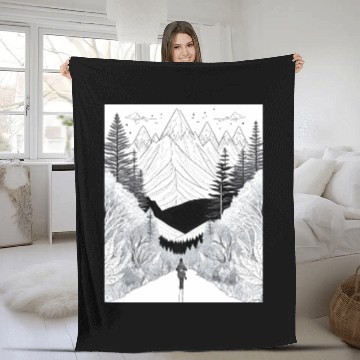 Discover Journey into the Wilderness Fleece Blankets