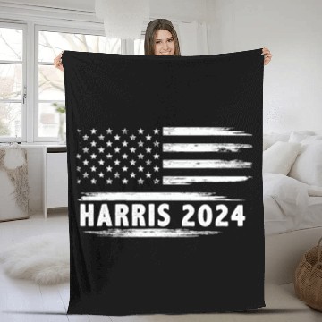 Discover Harris Walz 2024 Kamala Harris 2024 Tim Walz 2024 Fleece Blankets