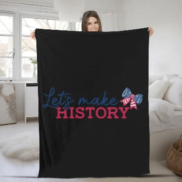 Discover Lets Make History Fleece Blankets