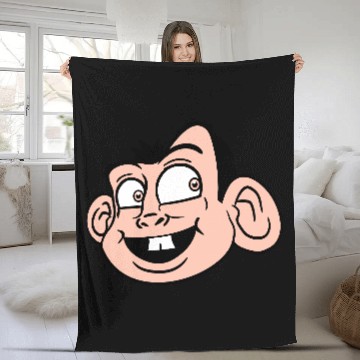 Discover Monkey Face Sweet Cute Little Head Laughs Happy Fleece Blankets