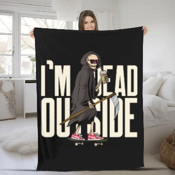 Discover I'm Dead On Inside | Hilarious | Cheers to Comedy Fleece Blankets