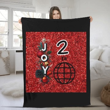 Discover Joy to the World Fleece Blankets