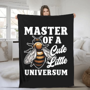 Discover Master of a Cute Litte Universum Beekeeper Fleece Blankets