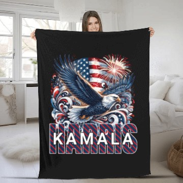 Discover Kamala Harris 2024 Fleece Blankets