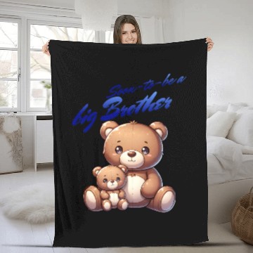 Discover I'm Going To Be A Big Brother Cute Teddy Bears, Fleece Blankets